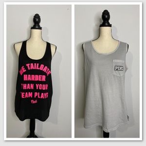 Victoria’s Secret PINK Tank top & Razorback Tank (Set 2) EUC